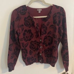 J. Jill Floral Cardigan